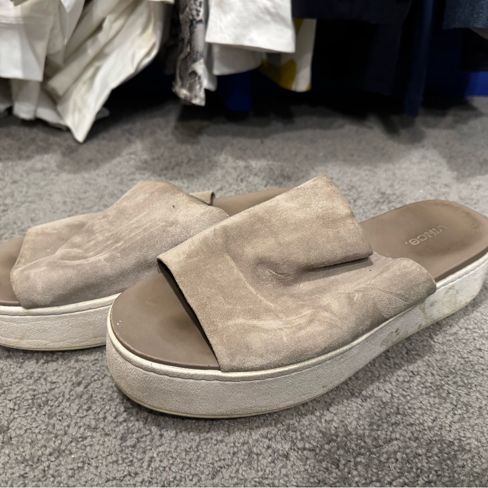 Vince suede slides women’s size 39